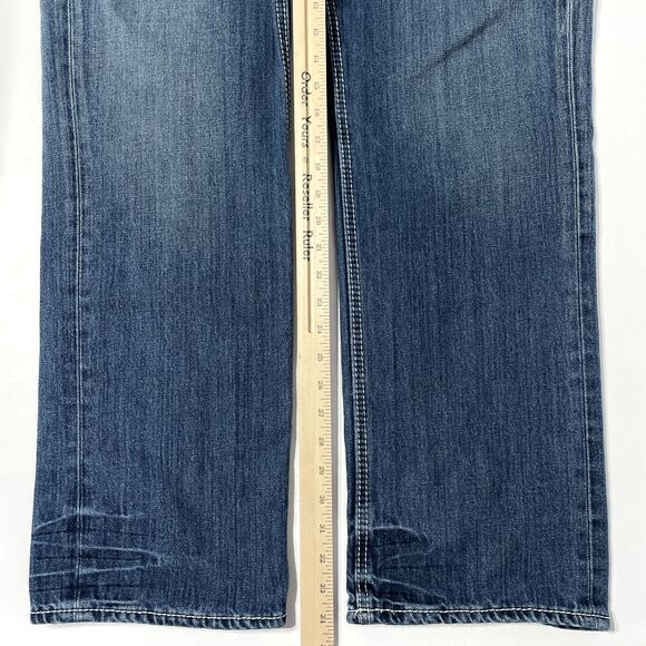 William Rast Jake Straight Fit Button Fly Medium Wash Jeans Men’s Size 38x34 - Picture 7 of 7